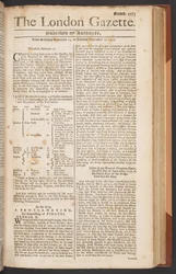 The London Gazette, uitgave 5573, pagina 1