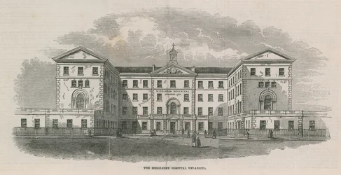 Het Middlesex Ziekenhuis vergroot