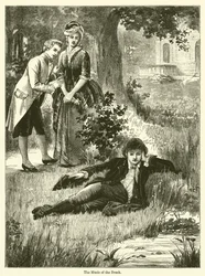 De muziek van de beek (gravure)