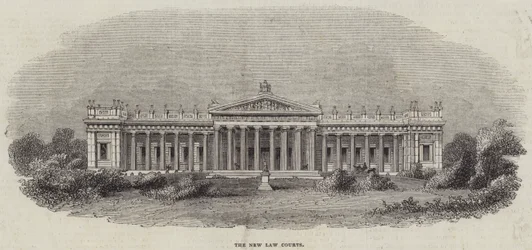 De Nieuwe Rechtbanken (gravure)