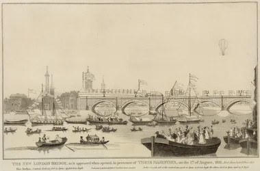 De nieuwe London Bridge, 1 augustus 1831
