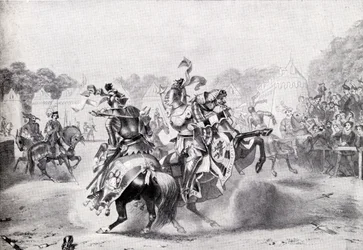 Het enige toernooi in het bewind van koningin Victoria, illustratie uit 