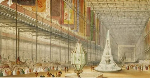 De opening van de Industriële Tentoonstelling van alle Naties