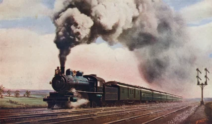 The Pennsylvania Limited op volle snelheid, Pennsylvania Railroad, VS