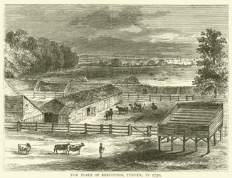 De Plaats van Executie, Tyburn, in 1750