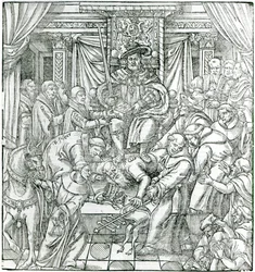 De Paus onderdrukt door Koning Hendrik VIII, 1534