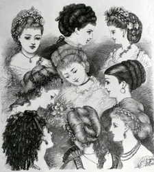 De huidige haarmode, 1870