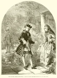Prinses Amelia probeert een verzoening tussen George III en Lord Bute