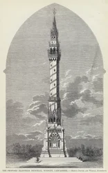Het voorgestelde Ellesmere Memorial, Worsley, Lancashire