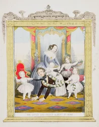 De koningin en prins Albert thuis