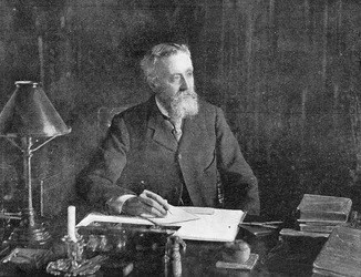 De Eerwaarde Sir Michael Hicks-Beach, illustratie uit The Graphic, 19 juli 1902