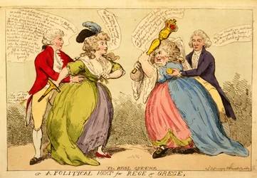 De Rivaliserende Koninginnen of een Politieke Hitte voor Rege en Grege, 1789