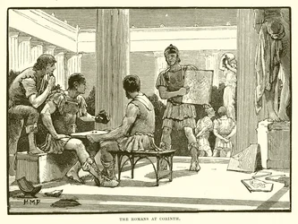 De Romeinen in Korinthe