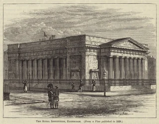 Het Koninklijk Instituut, Edinburgh (gravure)