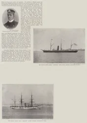 De Koninklijke Marine in Apia (gravure)
