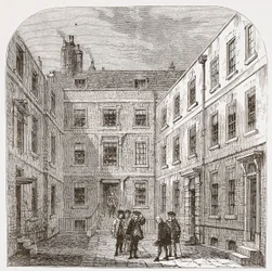 Het huis van de Royal Society in Crane Court