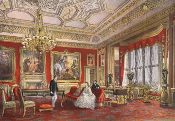 De Rubens Kamer, Windsor Castle, uit A Memorial of the Marriage of Edward VII and Alexandra of Denmark, pub. 1864