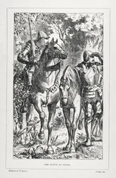 De Verkenners bij Patay, uit De Geschiedenis van Frankrijk, door Emile de Bonnechose, uitgegeven door Ward, Lock en Co, Londen