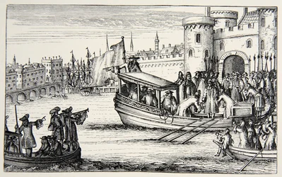 De zeven bisschoppen terugkerend van de Tower, 1688