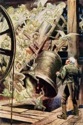De Geesten van de Klokken, illustratie bij The Chimes door Charles Dickens (1812-70) 1845