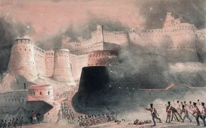 De bestorming van de Kabul-poort in 1839