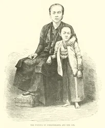 De sultana van Jokkjokkarta en haar zoon