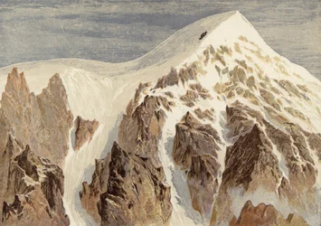 De top van de Aiguille Verte