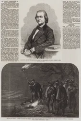 De oorlog in Amerika (gravure)