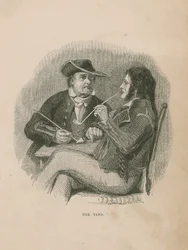 The Yarn; illustratie uit Poor Jack door Frederick Marryat