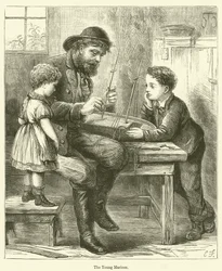 De jonge zeevaarder (gravure)