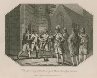 De arrestatie van Guy Fawkes door Sir Thomas Knevet en zijn bedienden
