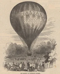 De luchtballon in Cremorne Gardens