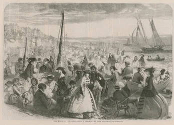 Het strand van Brighton