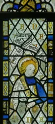 Het oostelijke raam met St. Johannes