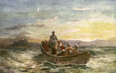 De ontsnapping van Mary Queen of Scots uit Loch Leven Castle