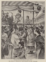 De feesten ter ere van het zilveren huwelijk van de Mikado