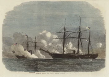 Het gevecht tussen de Alabama en de Kearsarge