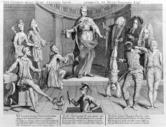 Het Oordeel van de Koningin van Gezond Verstand, gericht aan Henry Fielding Esq., 1736