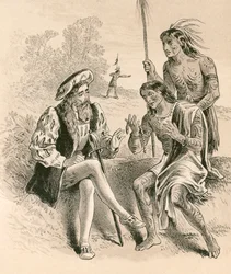 De vriendelijkheid van Columbus tegenover de inboorlingen