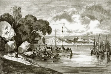 De aanlegplaats in Macao