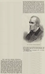 De overleden Mr George Thompson (gravure)