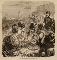 Het gazon in Doncaster op de Leger-dag