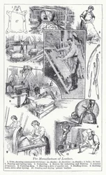 De productie van leer