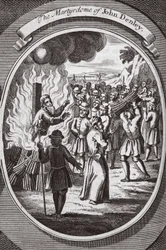 Het martelaarschap van John Denley, illustratie uit 