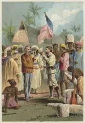 De ontmoeting van Henry Morton Stanley en David Livingstone