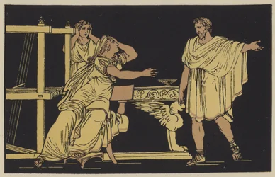 De moeder van Euryalus ontvangt het nieuws van zijn dood