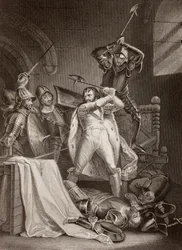 De moord op Richard II van Engeland in Pontefract Castle in 1400