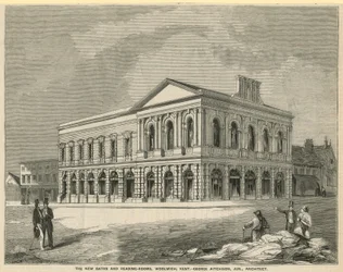 De nieuwe baden en leeszalen