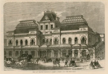 Het nieuwe treinstation bij Liverpool Street, City, Londen