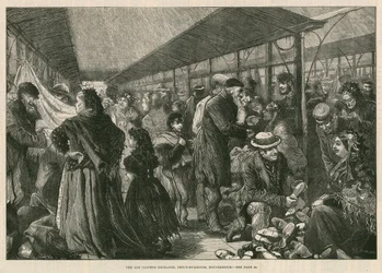 De oude klerenbeurs, Phils Buildings, Houndsditch, Londen